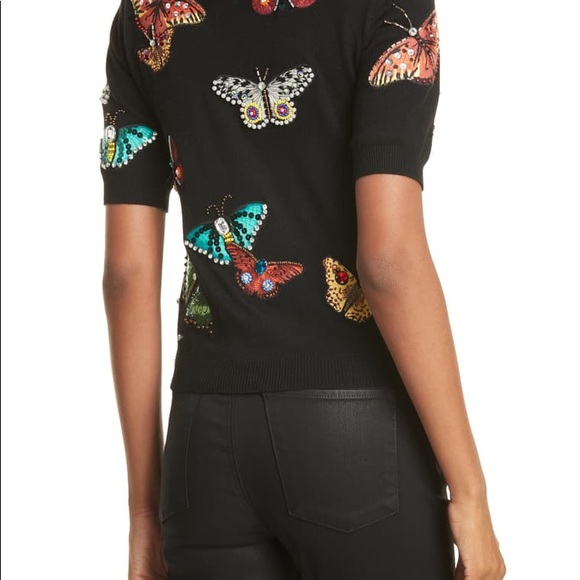 ⛔️🚫SOLD🚫⛔️ALICE + OLIVIA Ciara Butterfly Sweater - Picture 3 of 8